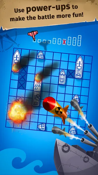 Sink the Fleet - Sea War [МОД: Меню, Бесконечные монеты и Открытые уровни] Screenshot 4