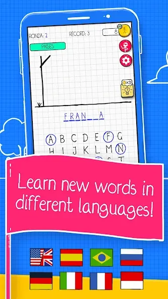 Hangman [МОД: Много монет, Открытые уровни и Мега MOD] Screenshot 2