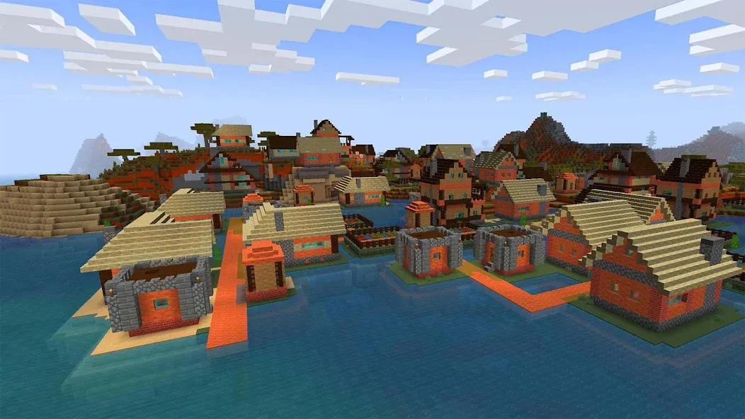 Mini Block Craft Realm Craft (РеалмКрафт) [МОД: Много монет, Открытые уровни и Мега MOD] Screenshot 2