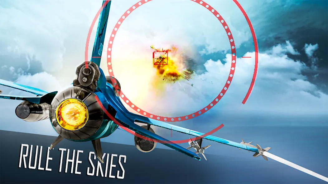 Jet Fighter: Sky Combat 3D (Джет Файтер) [МОД: Много денег, Монет и Все открыто] Screenshot 2