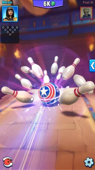Bowling Crew — 3D bowling game [МОД: Все открыто, Дополнительные деньги и Меню MOD] Screenshot 2
