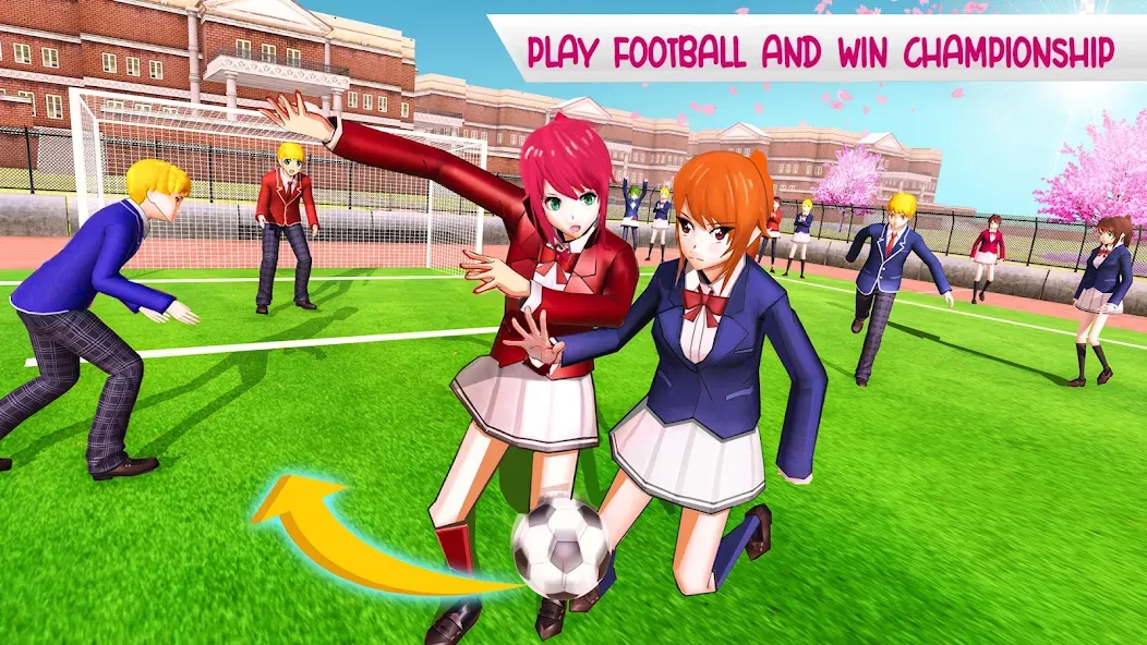 Anime High School Life [МОД: Много монет, Открытые уровни и Мега MOD] Screenshot 3