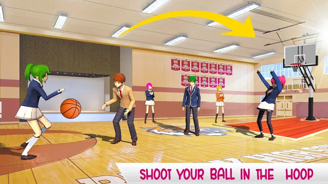 Anime High School Life [МОД: Много монет, Открытые уровни и Мега MOD] Screenshot 5