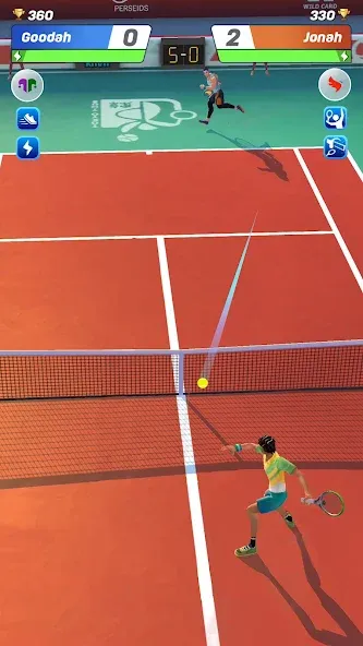 Tennis Clash: Multiplayer Game (Теннис Клаш) [МОД: Меню, Бесконечные монеты и Открытые уровни] Screenshot 2