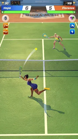 Tennis Clash: Multiplayer Game (Теннис Клаш) [МОД: Меню, Бесконечные монеты и Открытые уровни] Screenshot 3