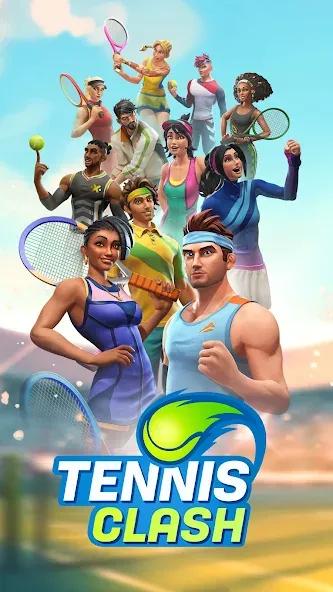 Tennis Clash: Multiplayer Game (Теннис Клаш) [МОД: Меню, Бесконечные монеты и Открытые уровни] Screenshot 4