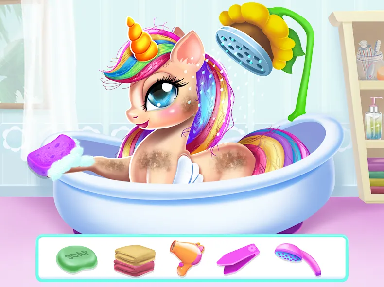 Unicorn Dress up Girls Game [МОД: Бесконечные деньги, Монеты и Мега MOD] Screenshot 2