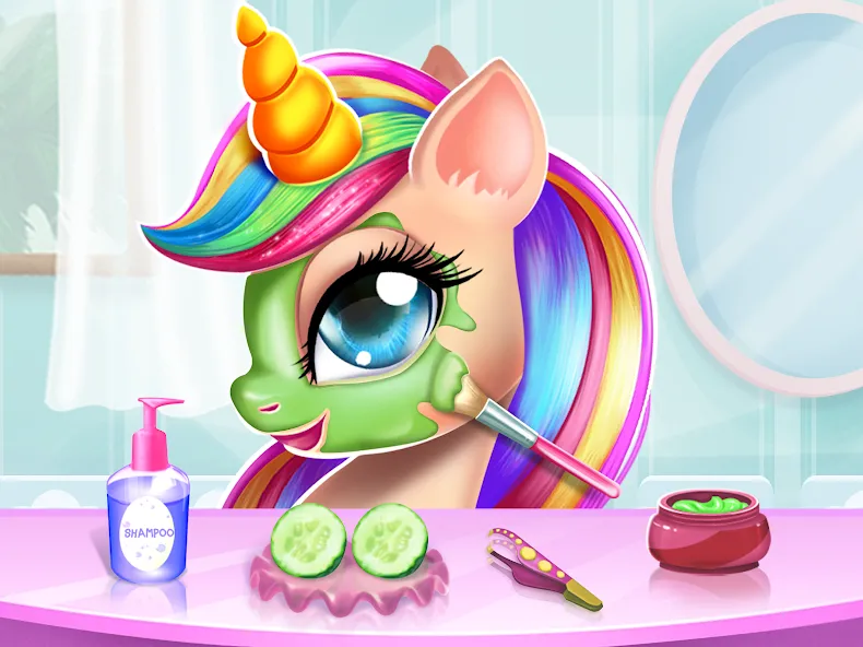 Unicorn Dress up Girls Game [МОД: Бесконечные деньги, Монеты и Мега MOD] Screenshot 3
