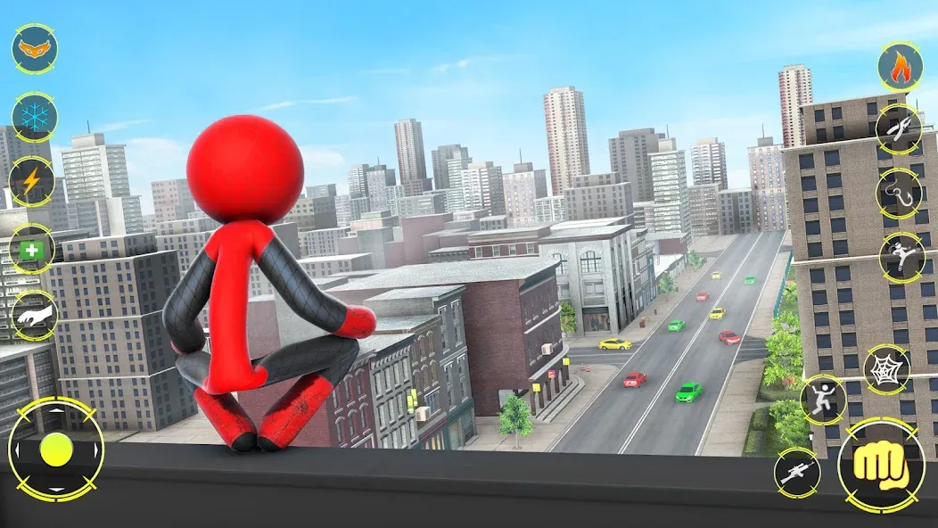 StickMan Rope Hero Spider Game (Стикмен Роуп Хиро Спайдер Гейм) [МОД: Много монет, Открытые уровни и Мега MOD] Screenshot 5