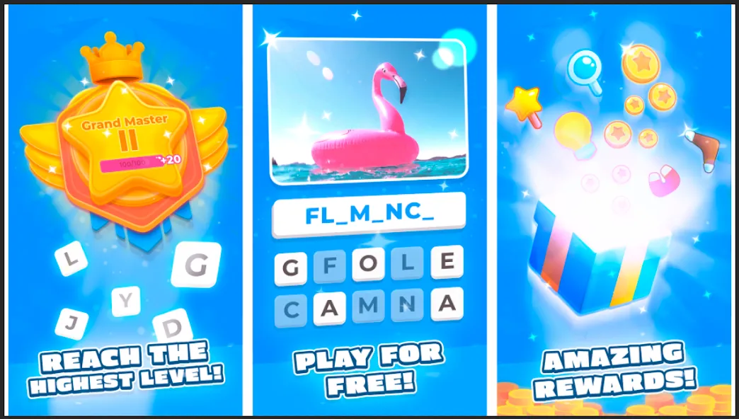Guess the Word. Word Games [МОД: Все открыто, Дополнительные деньги и Меню MOD] Screenshot 5