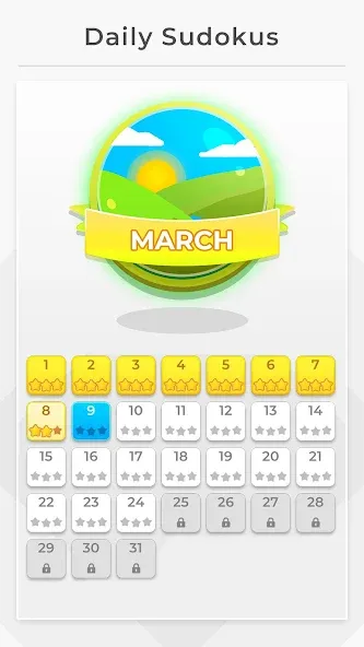 Sudoku - Offline Games [МОД: Меню, Бесконечные монеты и Открытые уровни] Screenshot 3