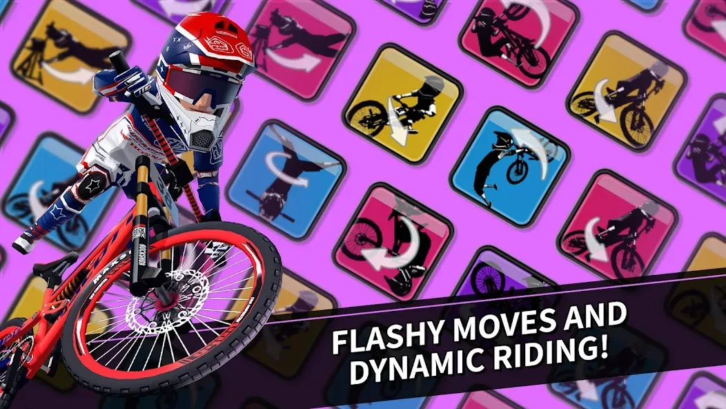 Downhill Masters (Даунхилл мастерс) [МОД: Бесконечные деньги, Монеты и Мега MOD] Screenshot 1