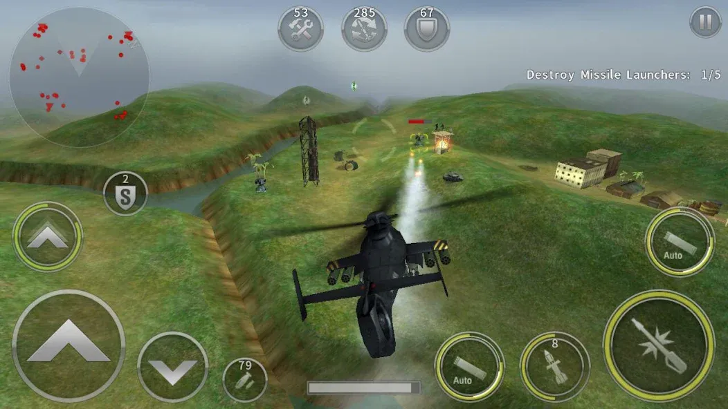 GUNSHIP BATTLE: Helicopter 3D [МОД: Деньги, Монеты и Меню MOD] Screenshot 2
