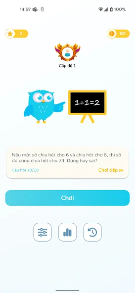 Chọn Đúng Sai [МОД: Много монет, Открытые уровни и Мега MOD] Screenshot 1