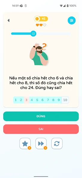 Chọn Đúng Sai [МОД: Много монет, Открытые уровни и Мега MOD] Screenshot 2