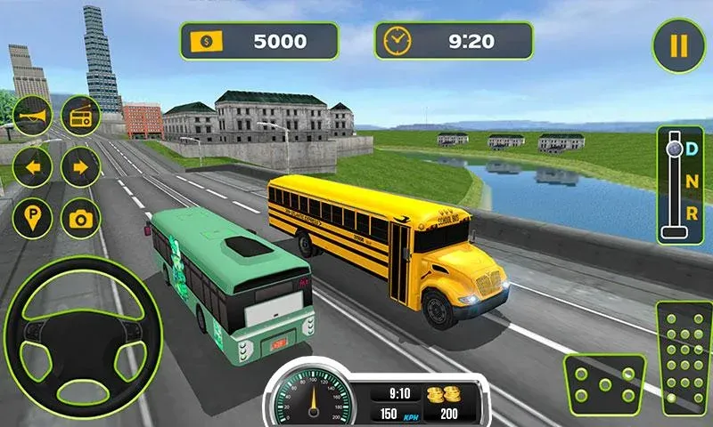 School Bus Driving Game [МОД: Много денег, Монет и Все открыто] Screenshot 2
