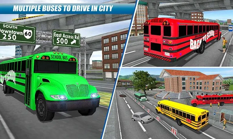 School Bus Driving Game [МОД: Много денег, Монет и Все открыто] Screenshot 4
