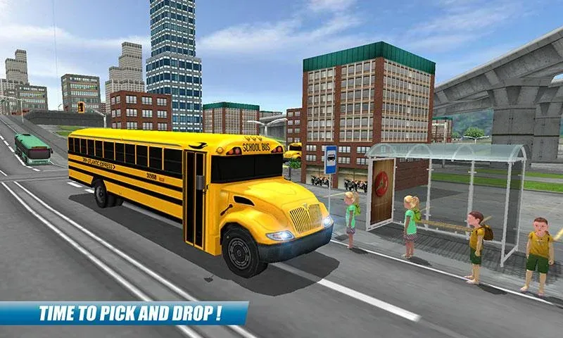 School Bus Driving Game [МОД: Много денег, Монет и Все открыто] Screenshot 5