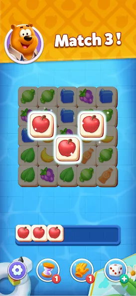 Tile Match - Brain Puzzle Game (Тайл Матч) [МОД: Много монет, Открытые уровни и Мега MOD] Screenshot 1
