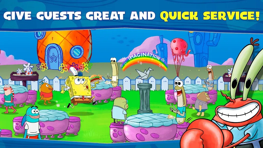 SpongeBob: Krusty Cook-Off [МОД: Много монет, Открытые уровни и Мега MOD] Screenshot 3