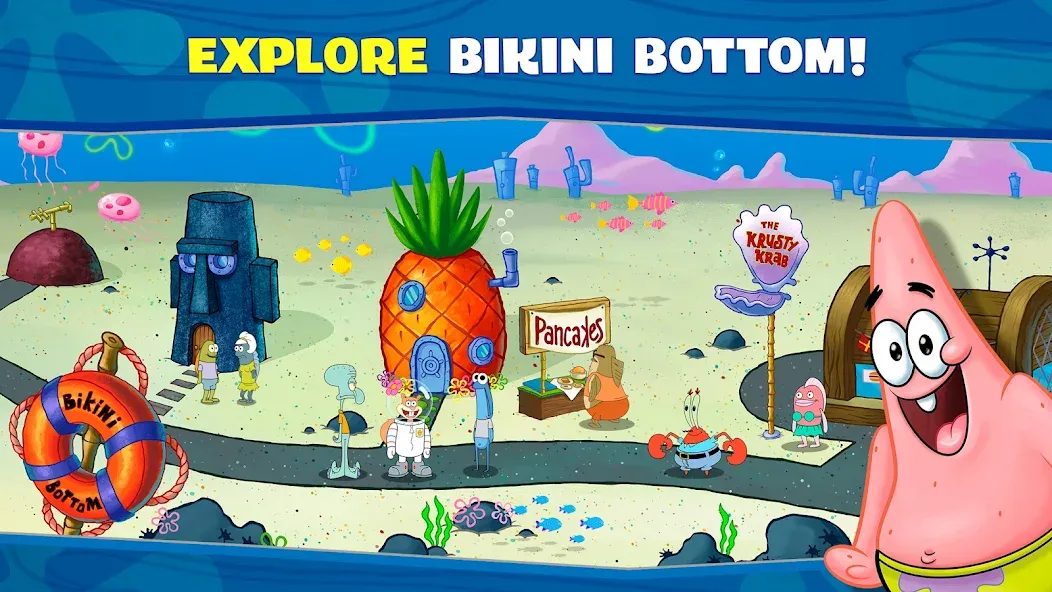 SpongeBob: Krusty Cook-Off [МОД: Много монет, Открытые уровни и Мега MOD] Screenshot 4