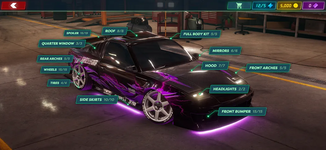 Static Shift Racing (Статик Шифт Рейсинг) [МОД: Бесконечные деньги, Монеты и Мега MOD] Screenshot 5