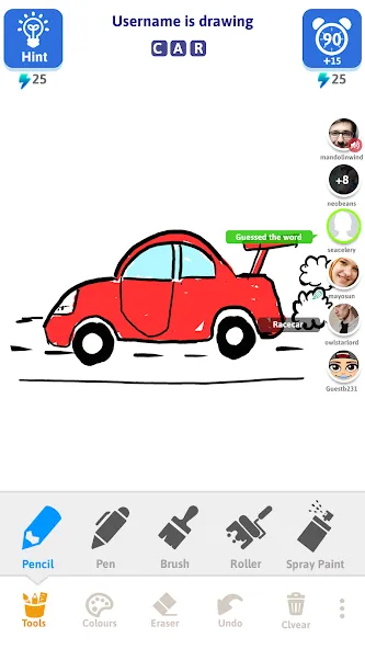 Draw N Guess Multiplayer [МОД: Много монет, Открытые уровни и Мега MOD] Screenshot 2