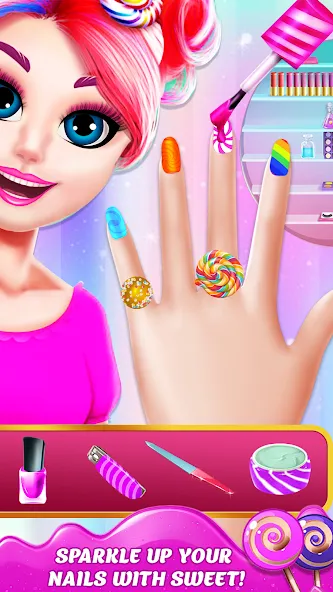 DIY Candy Makeup-Beauty Salon (ДИУАИ Мейкап) [МОД: Все открыто, Дополнительные деньги и Меню MOD] Screenshot 3
