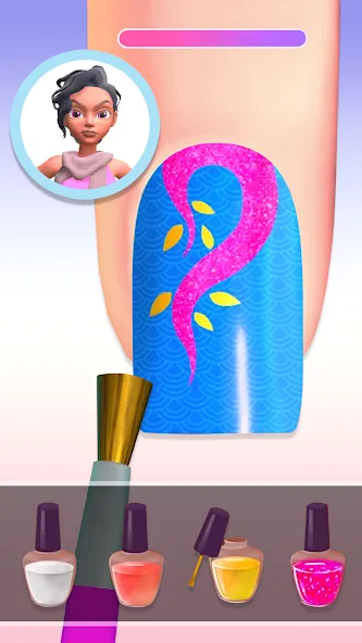 Nail Salon 3D [МОД: Много денег, Монет и Все открыто] Screenshot 5
