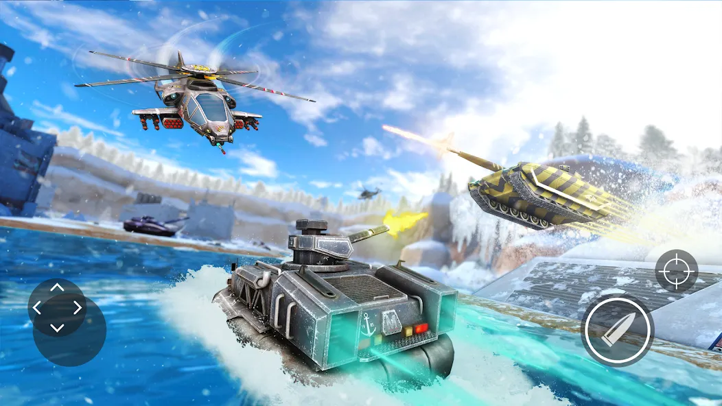 Massive Warfare: Tanks PvP War (Массовая война) [МОД: Меню, Бесконечные монеты и Открытые уровни] Screenshot 4