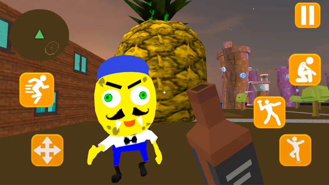 Neighbor Sponge. Scary Secret [МОД: Много денег, Монет и Все открыто] Screenshot 1