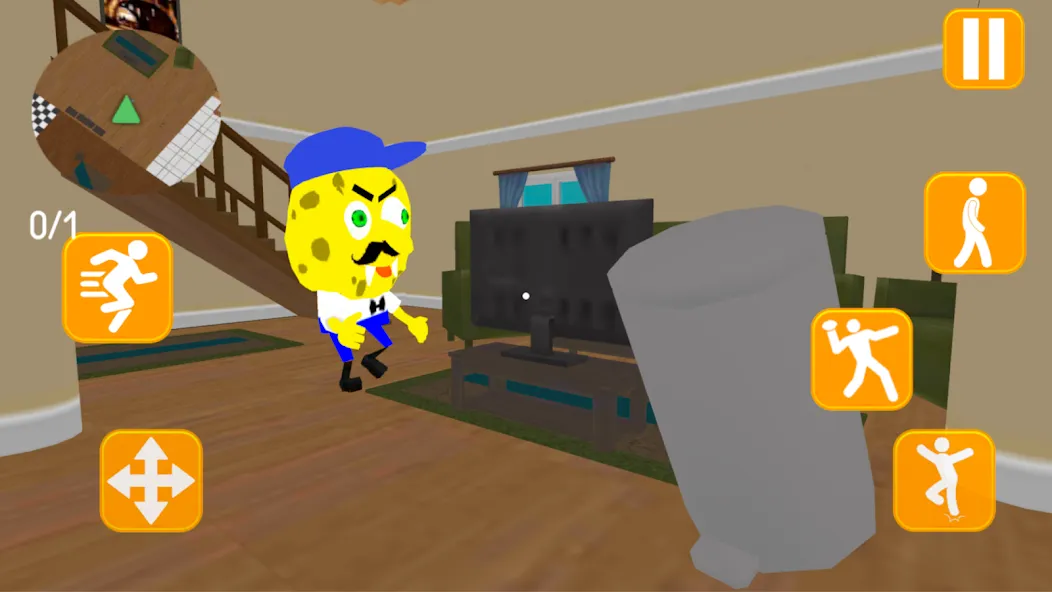 Neighbor Sponge. Scary Secret [МОД: Много денег, Монет и Все открыто] Screenshot 5