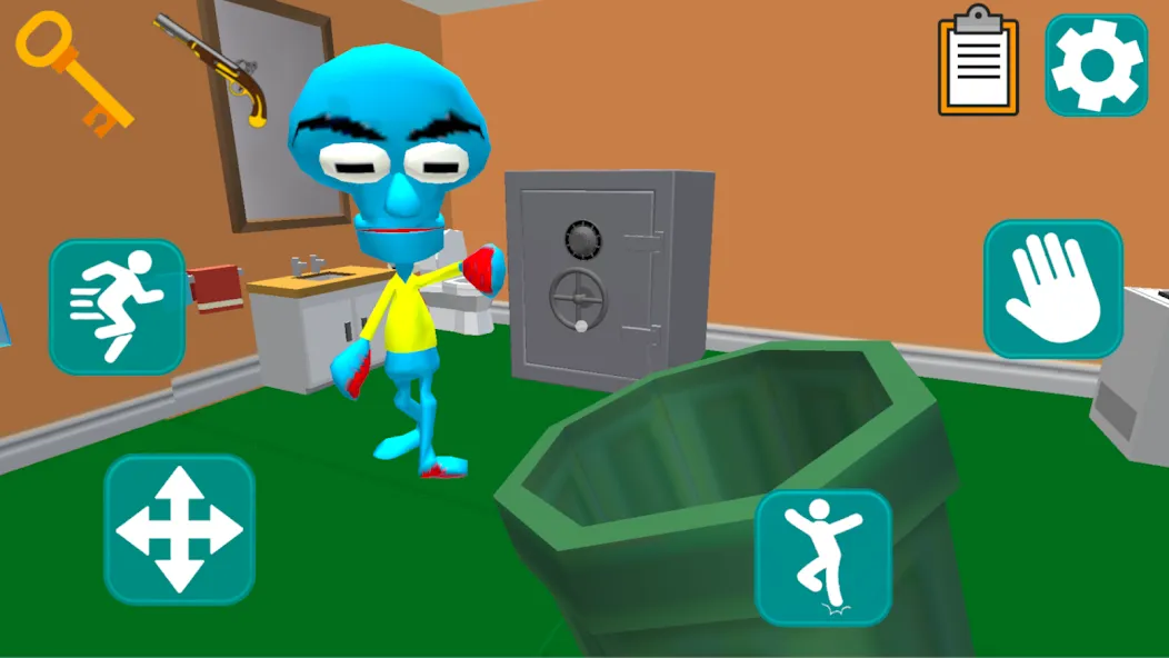 Squid Neighbor. Sponge Escape [МОД: Все открыто, Дополнительные деньги и Меню MOD] Screenshot 2