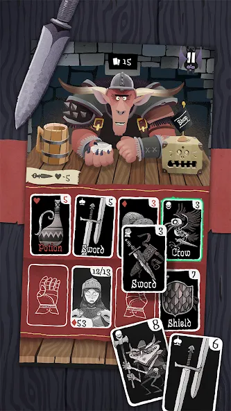 Card Crawl (Кард Кролл) [МОД: Много монет, Открытые уровни и Мега MOD] Screenshot 1