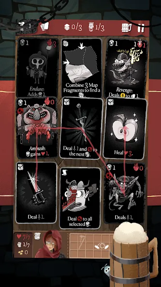 Card Crawl Adventure (Кард Кроул Приключение) [МОД: Меню, Бесконечные монеты и Открытые уровни] Screenshot 1