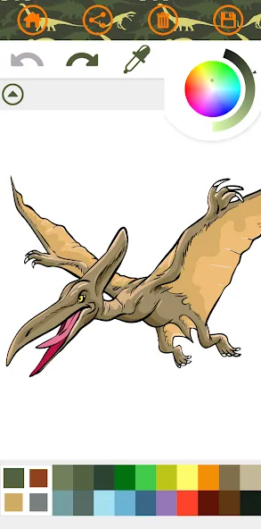 Dinosaurs Coloring Book Dino [МОД: Меню, Бесконечные монеты и Открытые уровни] Screenshot 3