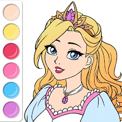 Скачать Princess Coloring Book Game [МОД: Много монет, Открытые уровни и Мега MOD] | Взлом Princess Coloring Book Game на Андроид
