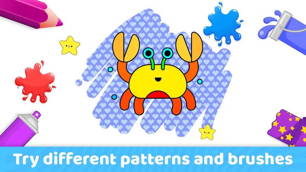 Toddler Coloring Book For Kids [МОД: Бесконечные деньги, Монеты и Мега MOD] Screenshot 3
