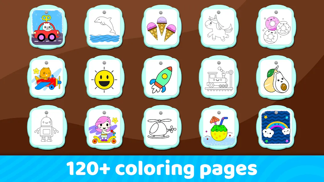 Toddler Coloring Book For Kids [МОД: Бесконечные деньги, Монеты и Мега MOD] Screenshot 4
