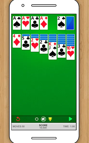 SOLITAIRE CLASSIC CARD GAME [МОД: Бесконечные деньги, Монеты и Мега MOD] Screenshot 5