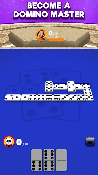 Domino Club: 1v1 Online Game (Домино Клуб) [МОД: Меню, Бесконечные монеты и Открытые уровни] Screenshot 5