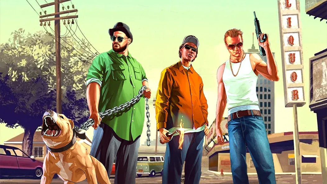City Grand Gangster Crime (Сити Гранд Гангстер Крайм) [МОД: Много денег, Монет и Все открыто] Screenshot 3