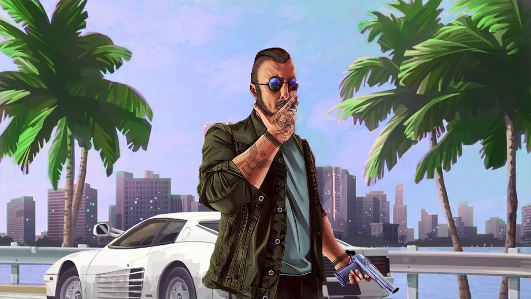 City Grand Gangster Crime (Сити Гранд Гангстер Крайм) [МОД: Много денег, Монет и Все открыто] Screenshot 4