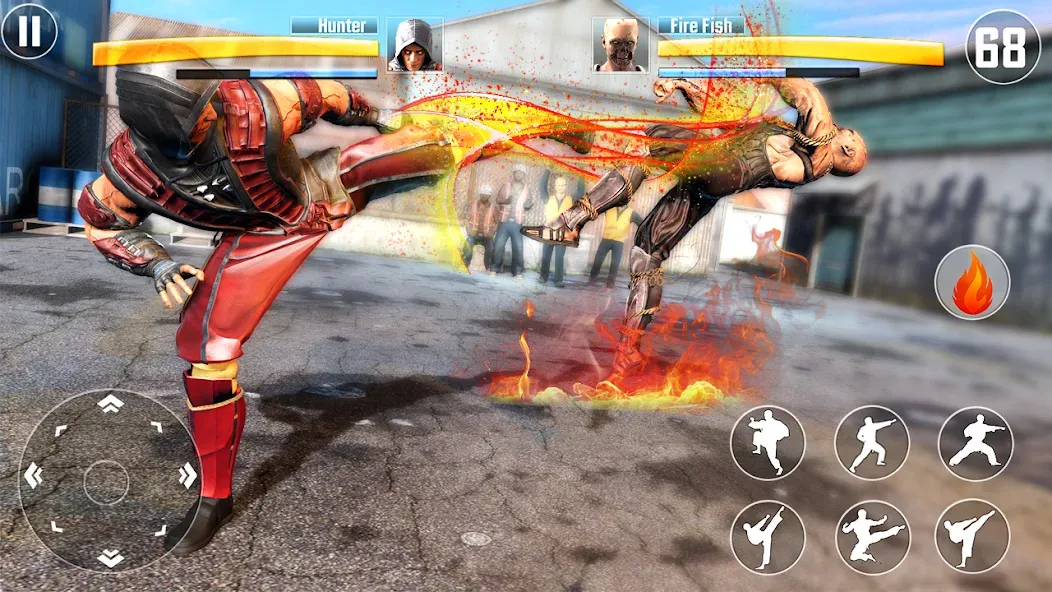 Kung Fu Fighting Karate Games (Кунгфу файтинг карате игры) [МОД: Все открыто, Дополнительные деньги и Меню MOD] Screenshot 1