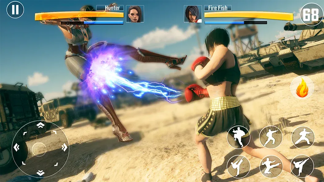 Kung Fu Fighting Karate Games (Кунгфу файтинг карате игры) [МОД: Все открыто, Дополнительные деньги и Меню MOD] Screenshot 3