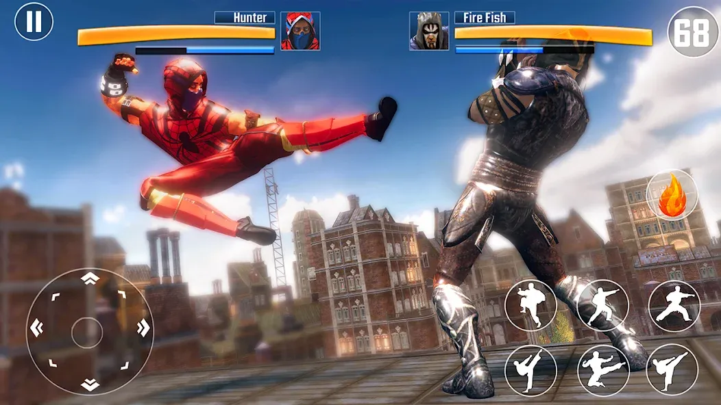 Kung Fu Fighting Karate Games (Кунгфу файтинг карате игры) [МОД: Все открыто, Дополнительные деньги и Меню MOD] Screenshot 4