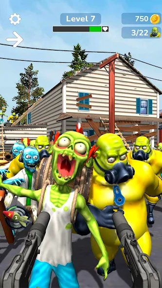 Tower Gunner: Zombie Shooter (Тауэр Ганнер) [МОД: Меню, Бесконечные монеты и Открытые уровни] Screenshot 2