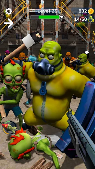 Tower Gunner: Zombie Shooter (Тауэр Ганнер) [МОД: Меню, Бесконечные монеты и Открытые уровни] Screenshot 4