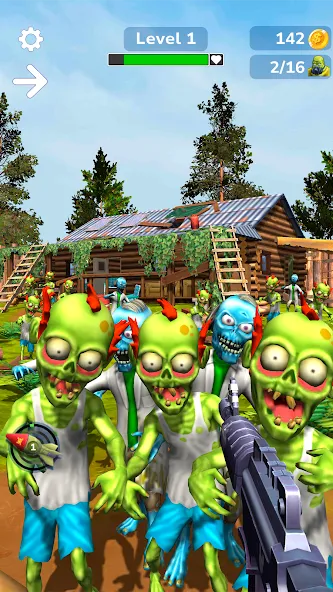 Tower Gunner: Zombie Shooter (Тауэр Ганнер) [МОД: Меню, Бесконечные монеты и Открытые уровни] Screenshot 5