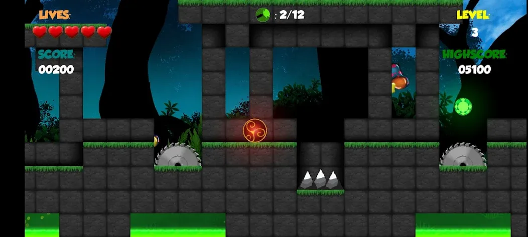Red Bounce Ball 1 (Ред Роллер Баунс Болл 2) [МОД: Бесконечные деньги, Монеты и Мега MOD] Screenshot 2